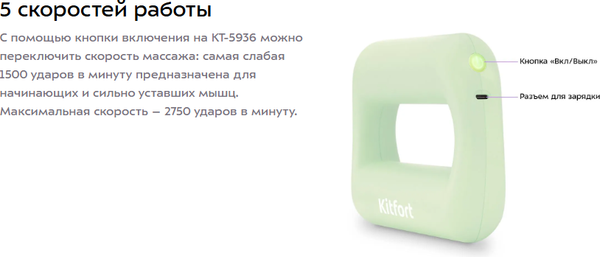 Массажер электронный Kitfort КТ-5936