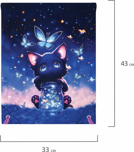 Мешок для обуви Brauberg Premium. Night Catcher / 273442