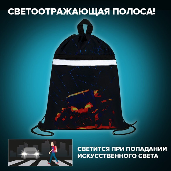 Мешок для обуви Brauberg Fire Spider / 273450