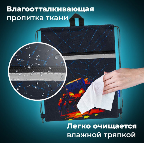 Мешок для обуви Brauberg Fire Spider / 273450