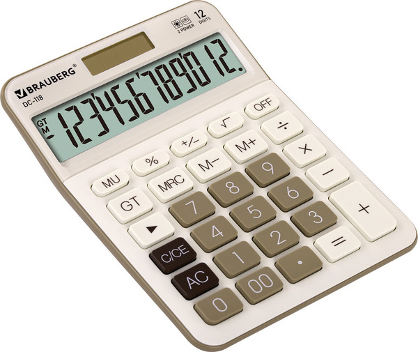 Калькулятор Brauberg DC-118-BG / 272963 - фото