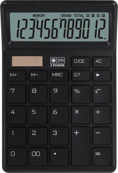 Калькулятор Brauberg CH-12-BK / 272958