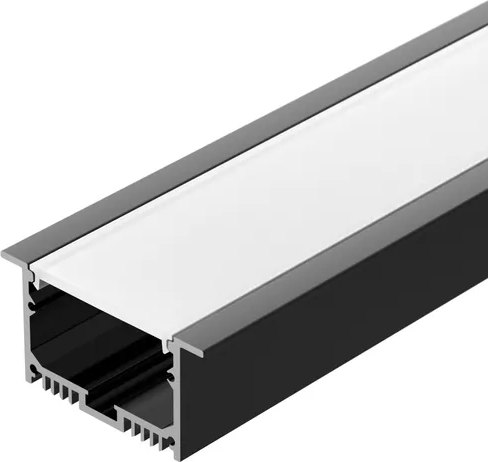 Профиль для светодиодной ленты Arlight SL-LINIA62-F-2500 BLACK+OPAL / 036307 - фото