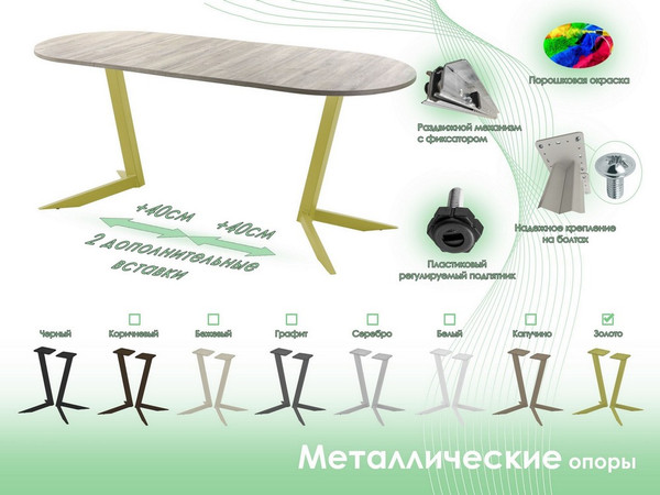 Обеденный стол AMC Elite Е19(1200) D3