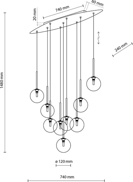 Люстра TK Lighting Estera 6149