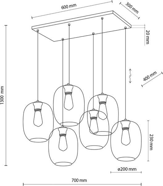 Люстра TK Lighting Elio 5974