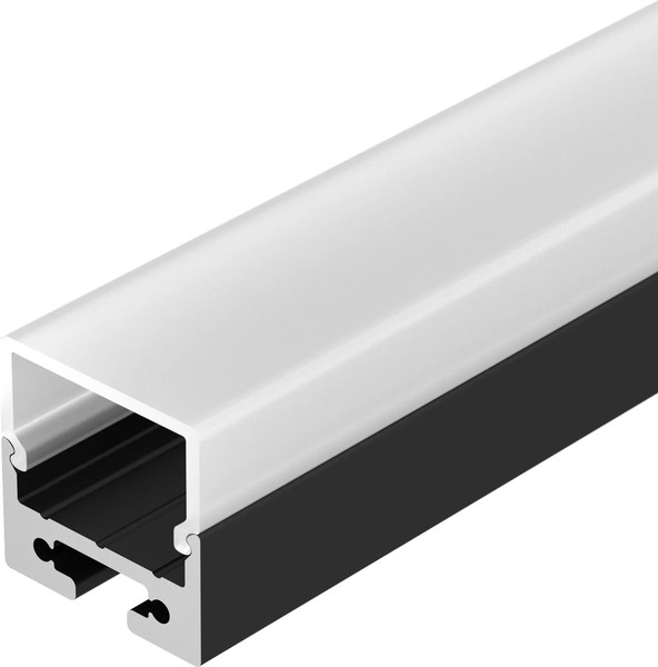 Профиль для светодиодной ленты Arlight SL-LINE-2011M-2500 BLACK+OPAL SQUARE / 027993 - фото