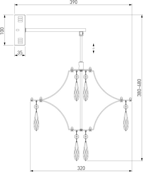 Бра Bogate's 442/1