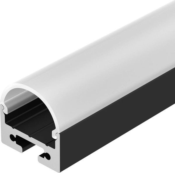 Профиль для светодиодной ленты Arlight SL-LINE-2011M-2500 BLACK+OPAL ROUND / 027992 - фото