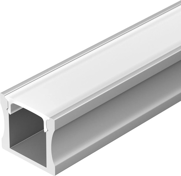 Профиль для светодиодной ленты Arlight ALU-SLIM-H15-2000 ANOD+FROST / 018246 - фото