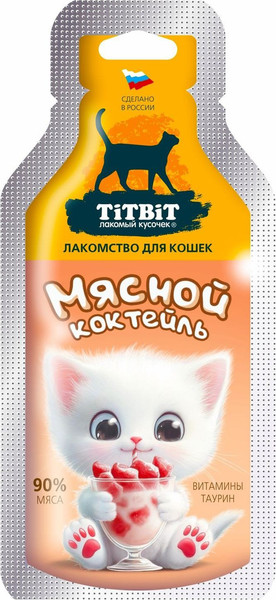 Лакомство для кошек TiTBiT Мясной коктейль / 1349 - фото