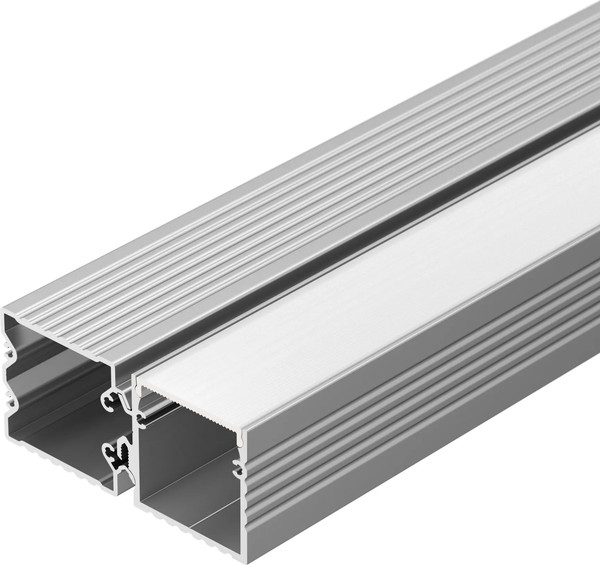 Профиль для светодиодной ленты Arlight ALU-BASE-PW35S-2000 ANOD+FROST AG / 021947 - фото