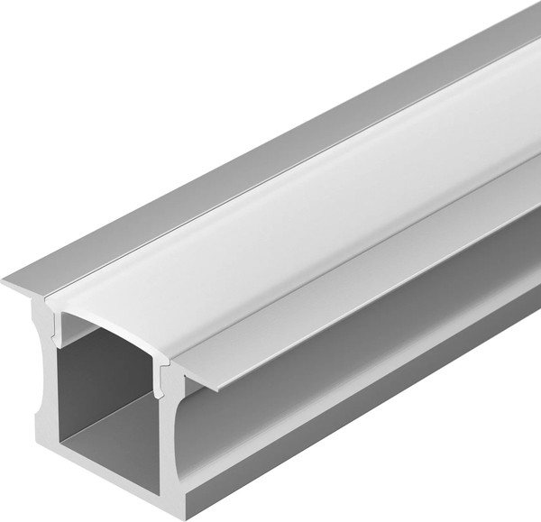 Профиль для светодиодной ленты Arlight ALU-SLIM-H15-F-2000 ANOD+FROST / 018243 - фото