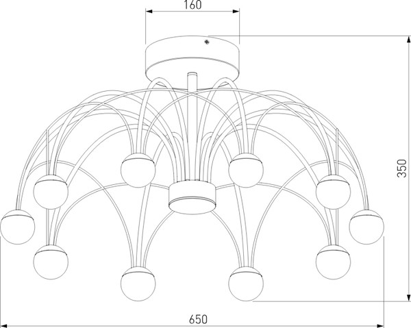 Люстра Евросвет 90035/10 LED