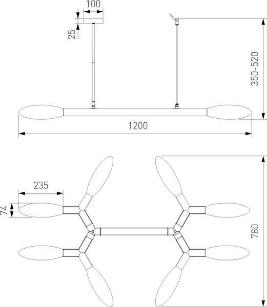 Люстра Евросвет 30180