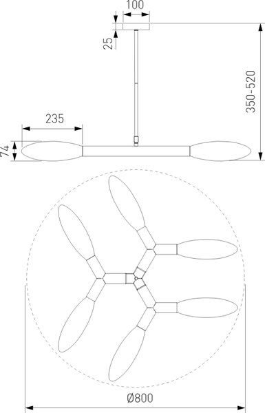 Люстра Евросвет 30180/6