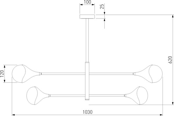Люстра Евросвет 60168/8