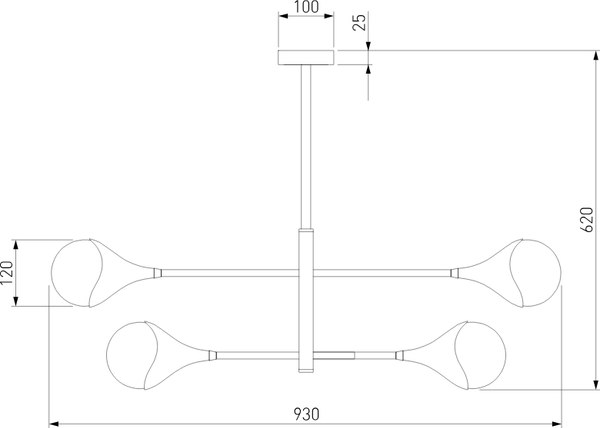 Люстра Евросвет 60168/6
