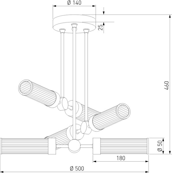Люстра Евросвет 60166/6
