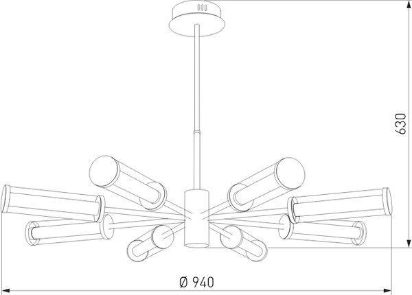 Люстра Евросвет 50386 LED