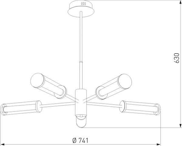 Люстра Евросвет 50386/5 LED