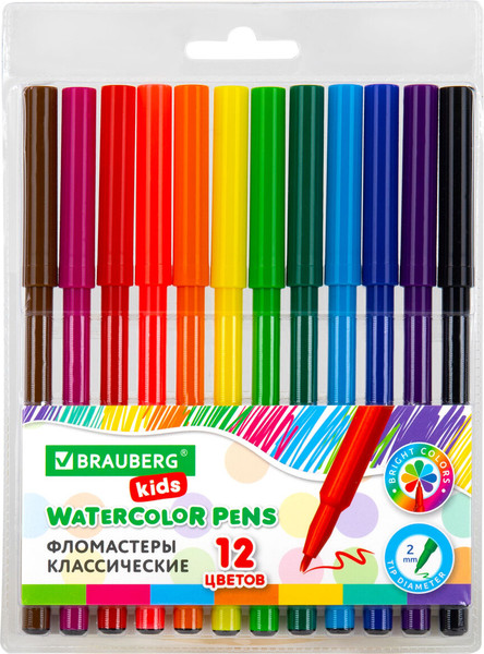 Фломастеры Brauberg Kids / 152601 - фото