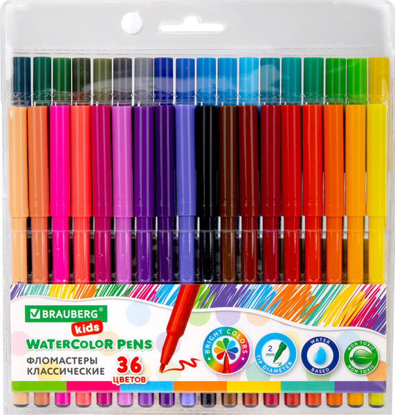 Фломастеры Brauberg Kids / 152603 - фото