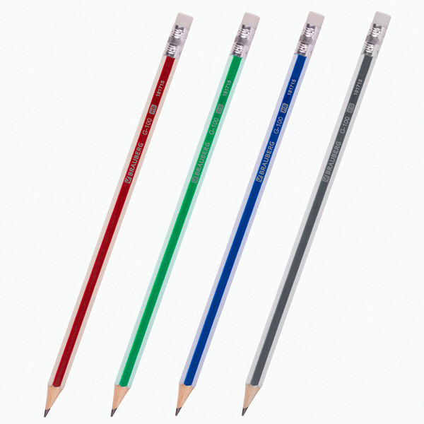 Набор простых карандашей Brauberg G-100 / 181715