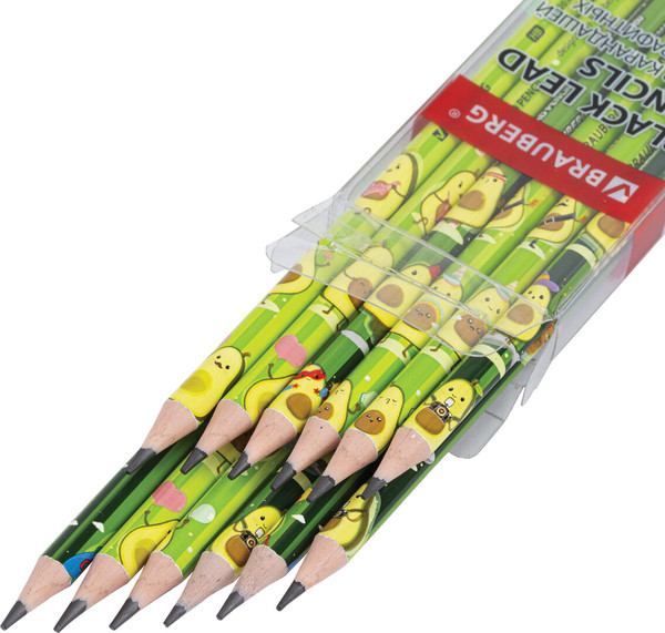 Набор простых карандашей Brauberg Avocado / 182032