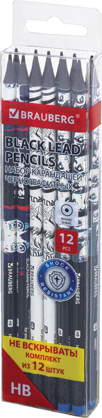 Набор простых карандашей Brauberg Manga / 182037 - фото
