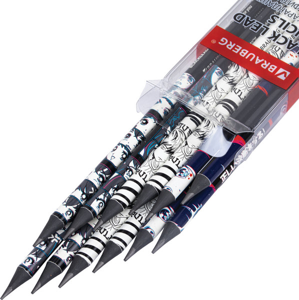 Набор простых карандашей Brauberg Manga / 182037