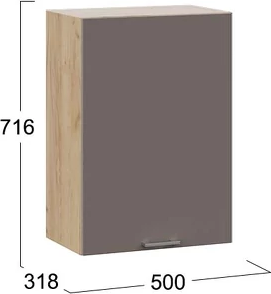 Шкаф навесной для кухни ТриЯ Габриэлла 1ВВ5 с одной дверью