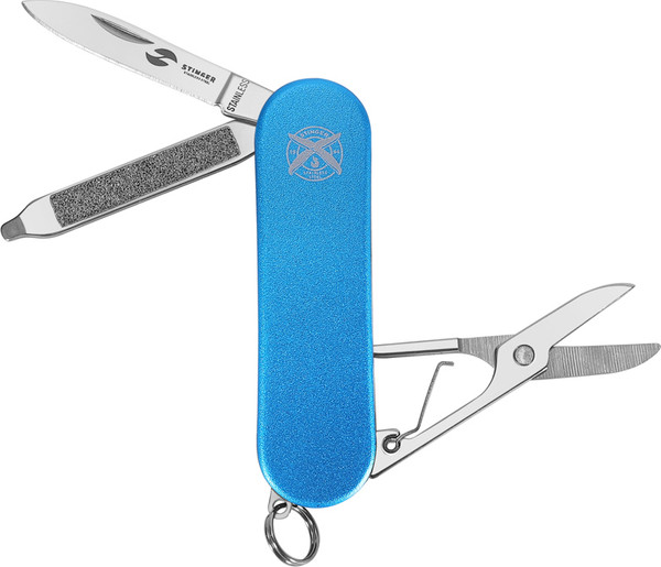 Нож швейцарский STINGER FK-K7003LG-BLUE - фото