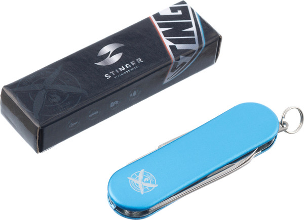 Нож швейцарский STINGER FK-K7003LG-BLUE