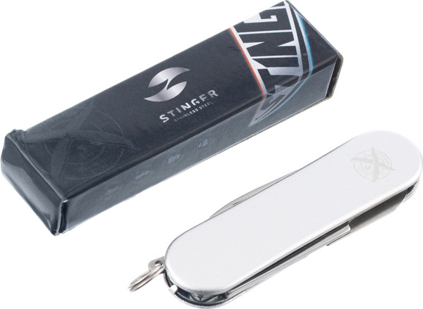 Нож швейцарский STINGER FK-K7003LG-SILVER