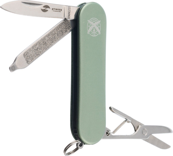 Нож швейцарский STINGER FK-K7003LG-GREEN