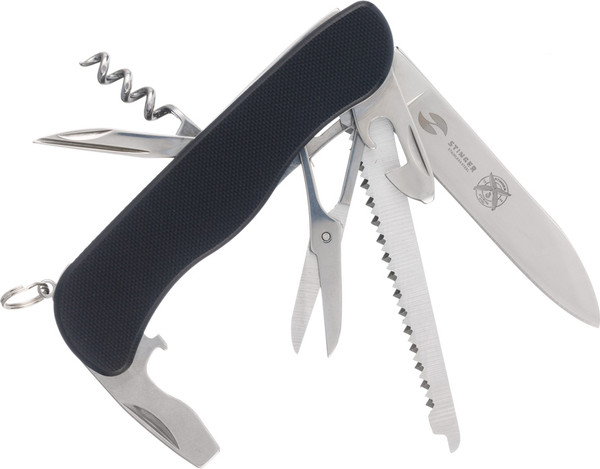 Нож швейцарский STINGER FK-K9007G10-BLACK - фото