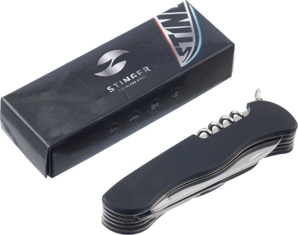 Нож швейцарский STINGER FK-K9007G10-BLACK