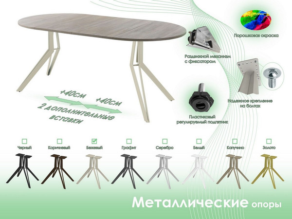 Обеденный стол AMC Elite / Е21(900) D1