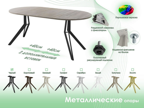 Обеденный стол AMC Elite / Е21(800) D1