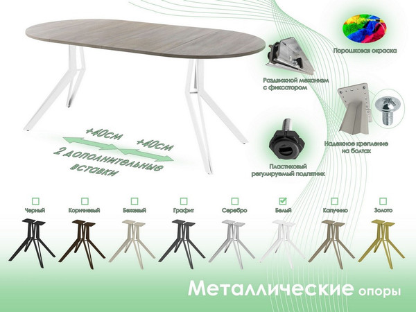 Обеденный стол AMC Elite / Е21(800) D1