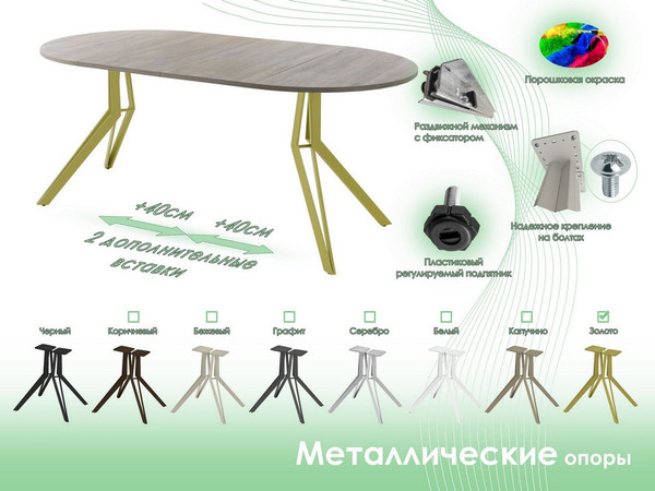 Обеденный стол AMC Elite / Е21(800) D1