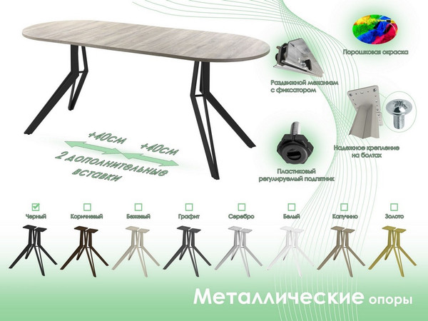 Обеденный стол AMC Elite / Е21(1200) D3