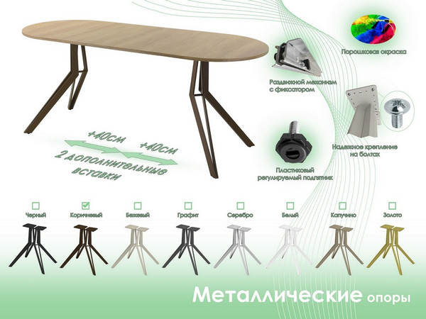 Обеденный стол AMC Elite / Е21(1200) D3