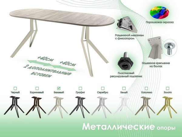 Обеденный стол AMC Elite / Е21(1100) D3