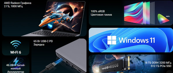 Ноутбук Chuwi CoreBook X (CWI570-R5743016G512-MS)