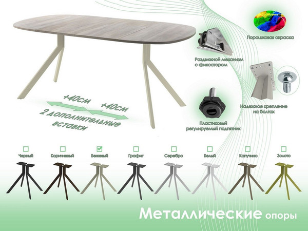 Обеденный стол AMC Elite / Е18(900) D7