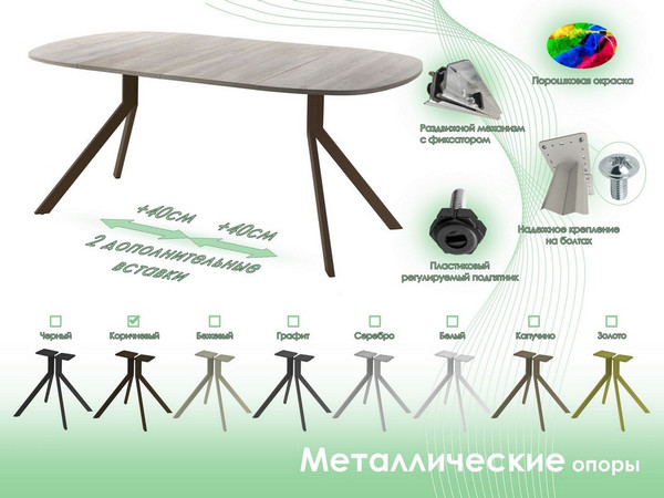 Обеденный стол AMC Elite / Е18(800) D7