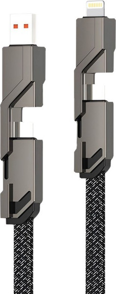 Кабель Rexant 4в1 USB-А Type-C Lightning / 18-1128 - фото