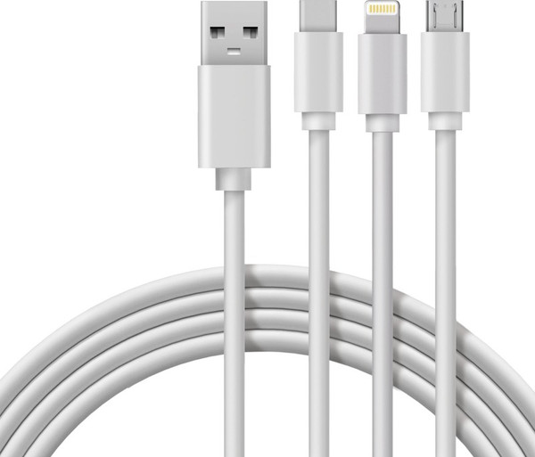 Кабель Rexant 3в1 Type-С Lightning Micro USB / 18-1127 - фото